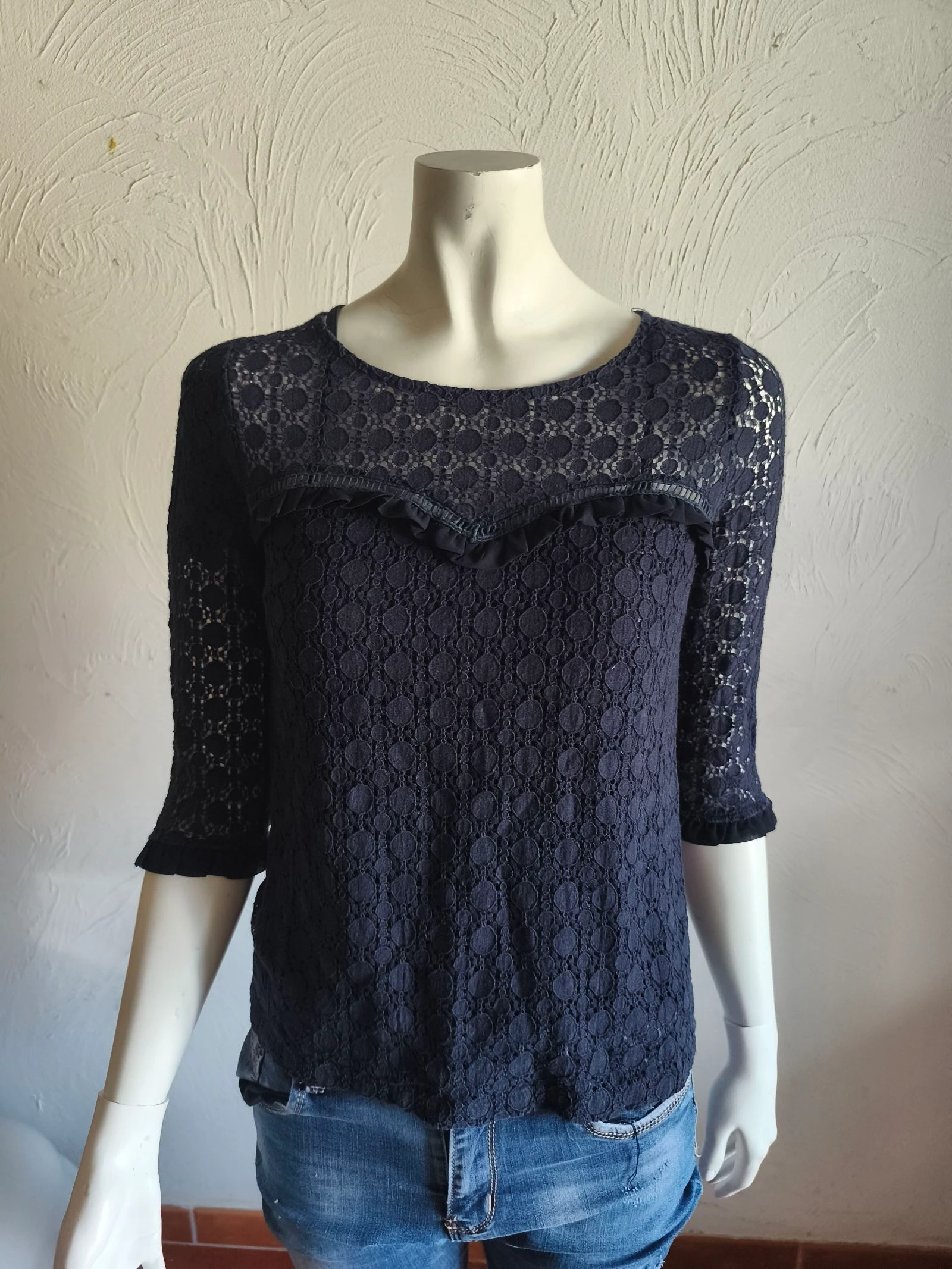 T-shirt dentelle 